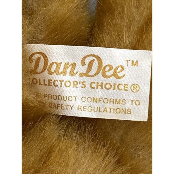Dan Dee Teddy Bear Brown Mohair Style 12" Plush Collectors Choice Stuffed Animal - Picture 7 of 8